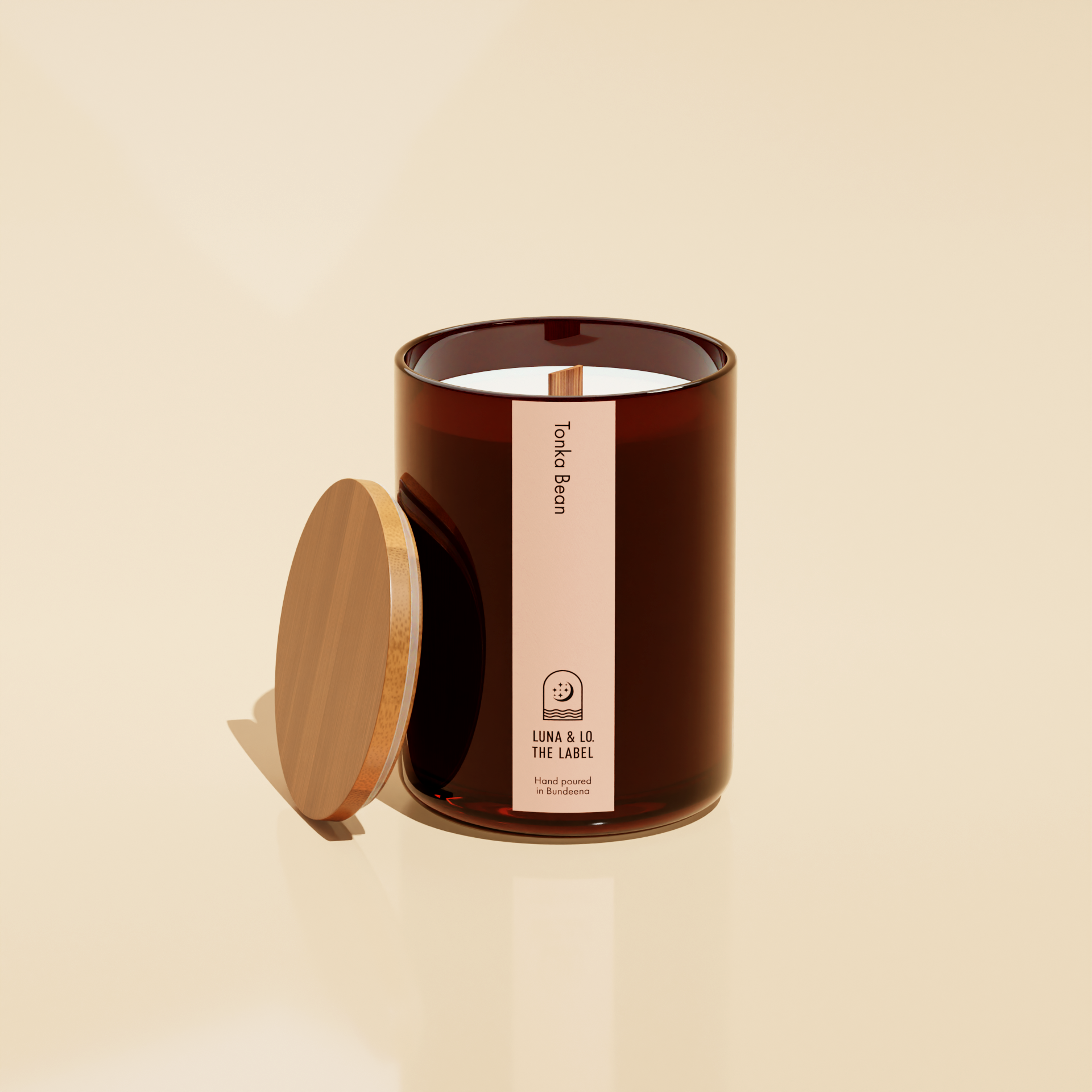 Tonka Bean Candle - Luna and Lo. The Label